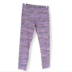 Lululemon Purple Space-Dye Wunder Under Ankle Length Leggings – Size 8